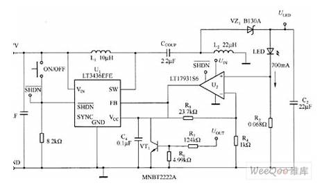 LT3436EFE high-power white LED driver circuit diagram - LED_and_Light