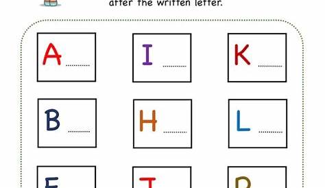 kindergarten writing letters