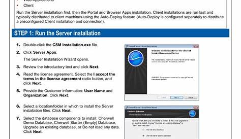 Install CSM for the First Time | Manualzz