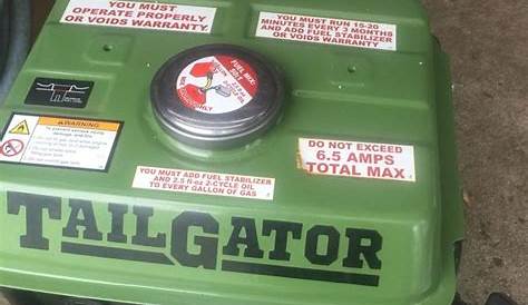 tailgator generator manual