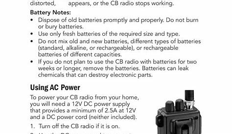 radio shack walkie talkie manual