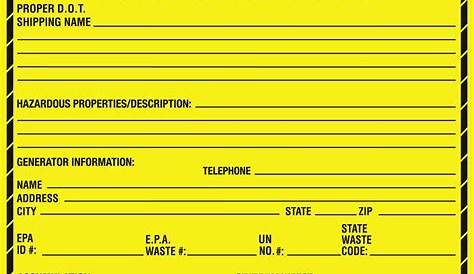 Free Hazardous Waste Label Template Of Ten Things Nobody told You About