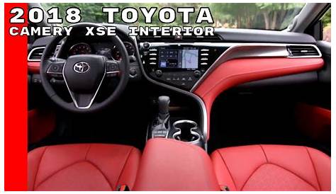 Toyota Camry Red Interior 2018