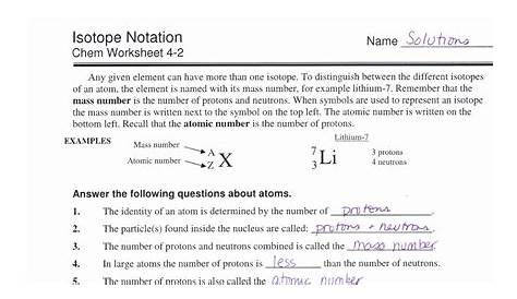 Chemistry Unit 4 Worksheet 4 - worksheet