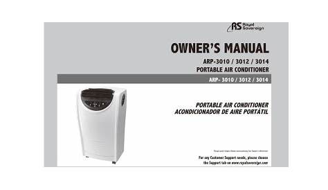 Royal Sovereign ARP-3010 Air Conditioner Owner's Manual | Manualzz
