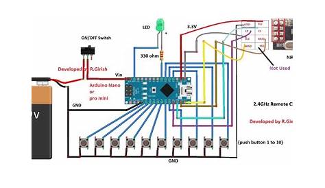 rf remote control switch circuit diagram