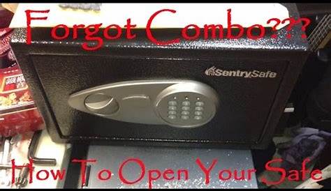 how to get combination for sentry safe manual