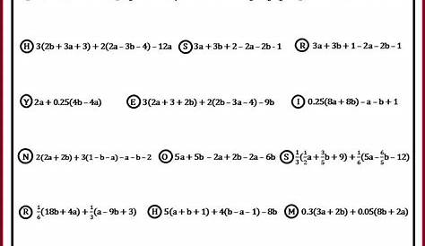 8th Grade Evaluating Algebraic Expressions Worksheet Worksheet : Resume