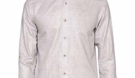 Ted Baker Felday Grandad Collar Linen Shirt at John Lewis & Partners