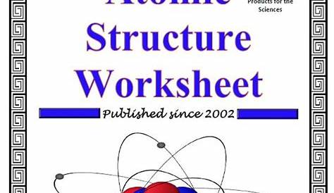 modern atomic structure worksheet