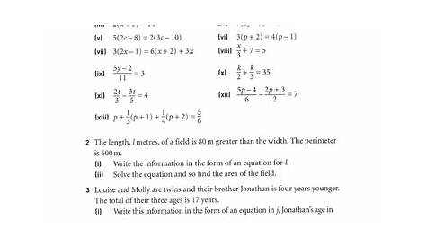 solving linear equation worksheet