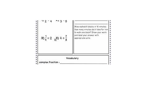fractional unit rates worksheet answer key