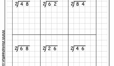 one digit division worksheets