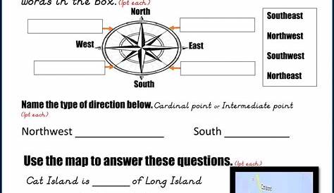 Intermediate Directions Worksheet 4th Grade