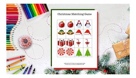 Free Printable Christmas Matching Games For Kids