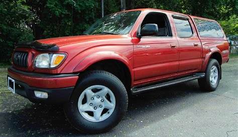 2002 Toyota Tacoma V6 PreRunner Double Cab in Impulse Red Pearl photo