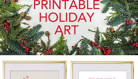 Free Christmas Wall Art Printables - Printable Templates