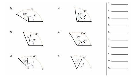 grade 8 angles worksheet