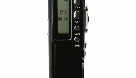 gpx digital voice recorder instructions