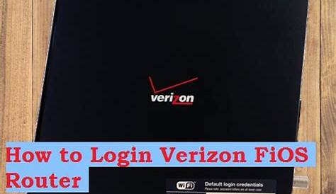 How to Login Verizon FiOS router Gateway?