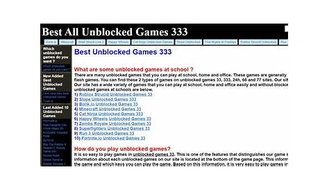 google unblocked game 77