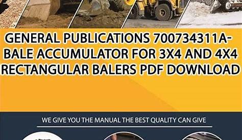 General Publications 700734311A Bale Accumulator For 3X4 And 4X4