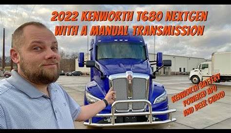 First look: 2022 Kenworth T680 NextGen with Manual - YouTube