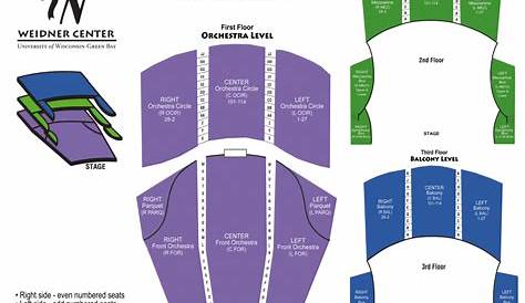 weidner center seating chart