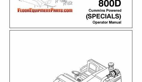 TENNANT 800D OPERATOR'S MANUAL Pdf Download | ManualsLib