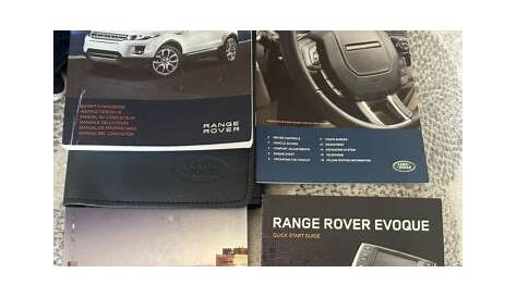 range rover evoque owners manual | eBay