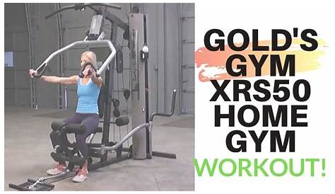 gold's gym xrs 50 workout chart