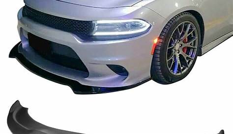 2015-2019 Dodge Charger SRT Front Bumper Lip Ikon Style Unpainted