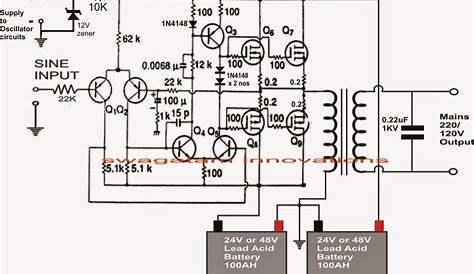 solar power inverter circuit diagram