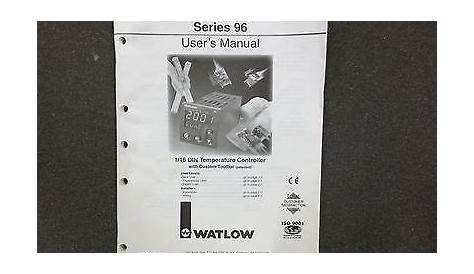 Watlow Series 96 temperature controller user manual | eBay