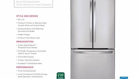 Download free pdf for LG LFC25765ST Refrigerator manual
