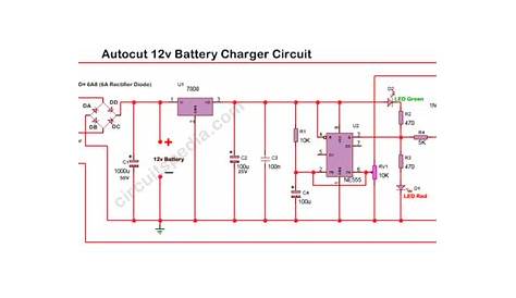 12v Battery Charger With Auto Cut Off Circuit Diagram