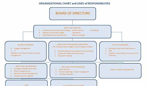 organizational chart with board of directors