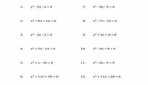 47 Solving Quadratic Equations Worksheet
