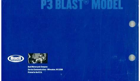buell blast owners manual