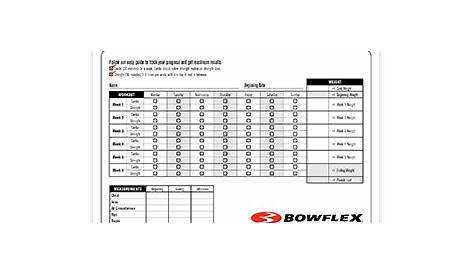 bowflex work out guide