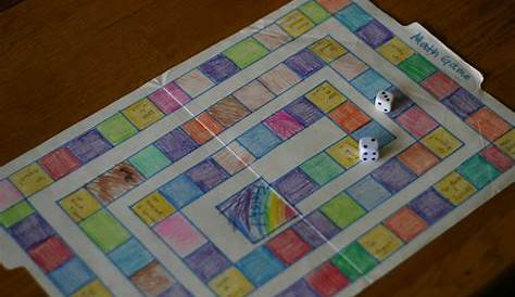 Homemade Math Board Games Ideas - Make your own board game. | Homemade