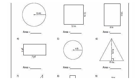 8 Math Area Worksheets | Area worksheets, Math worksheets, Triangle