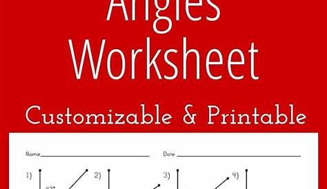 Complementary Angles Worksheet - Customizable and Printable | Angles