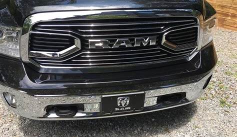 Ebony Finished Stainless Steel License Plate Dodge Ram Logo Chrome DWD Plastics License Plates