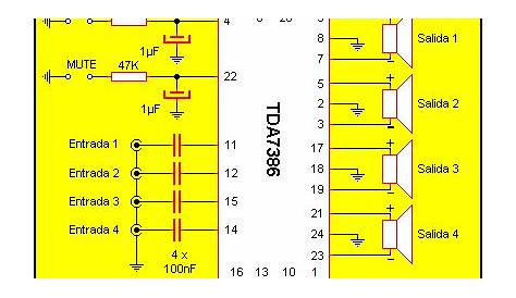tda7386 amplifier circuit diagram