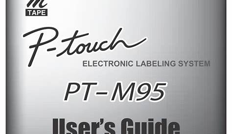 BROTHER P-TOUCH SERIES USER MANUAL Pdf Download | ManualsLib