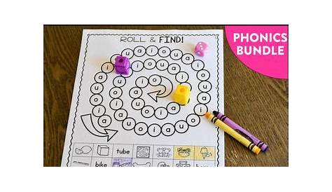 Phonics Games for 1st Grade: Print, Play, LEARN! Science of Reading