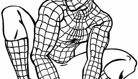 spiderman color pages printable