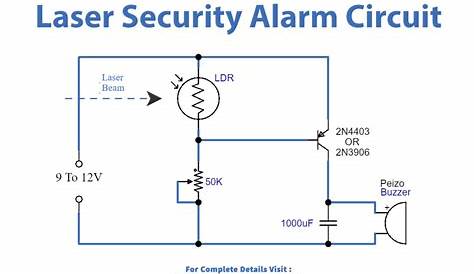 Simple Laser Security Alarm Using LDR