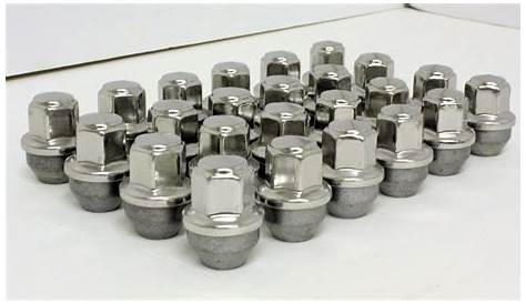 New 24 Ford F150 Polished Stainless Lugs Lug Nuts 2015 and newer